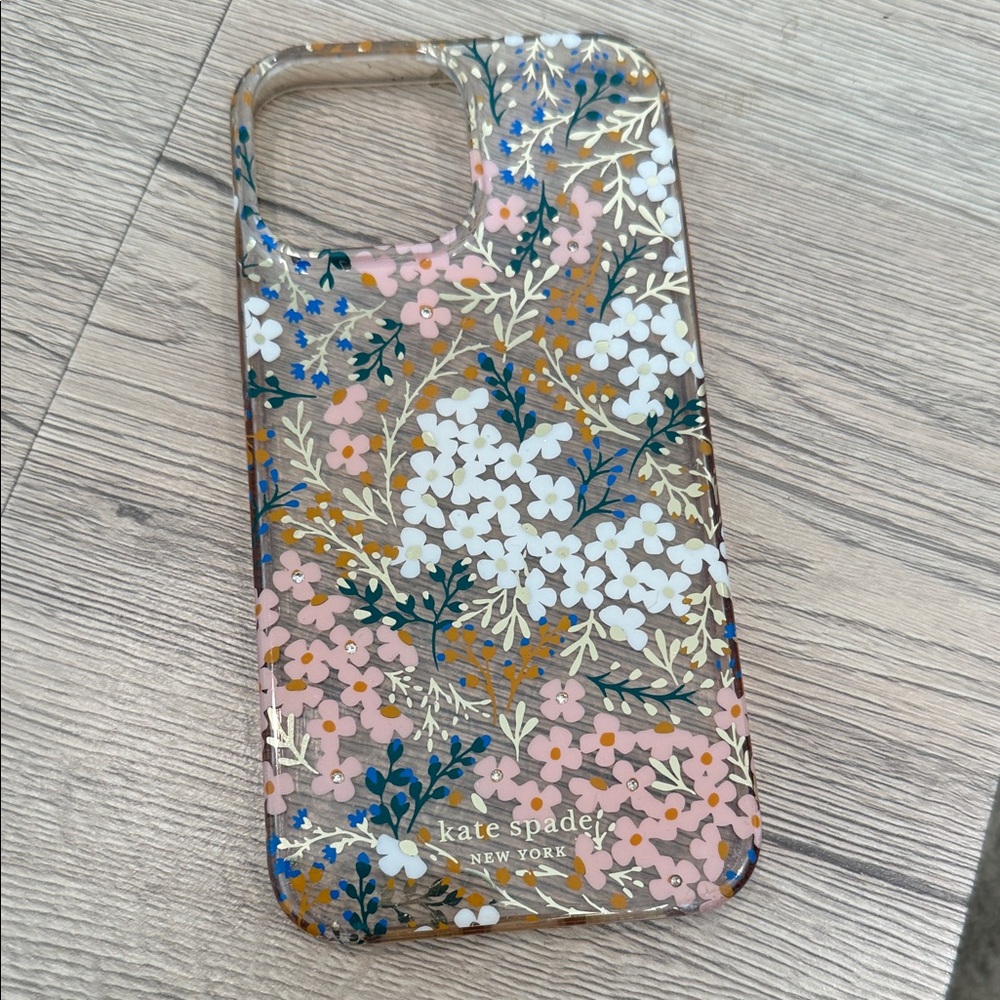 Kate Spade Floral iPhone 12 Pro Max Case - Pink and White